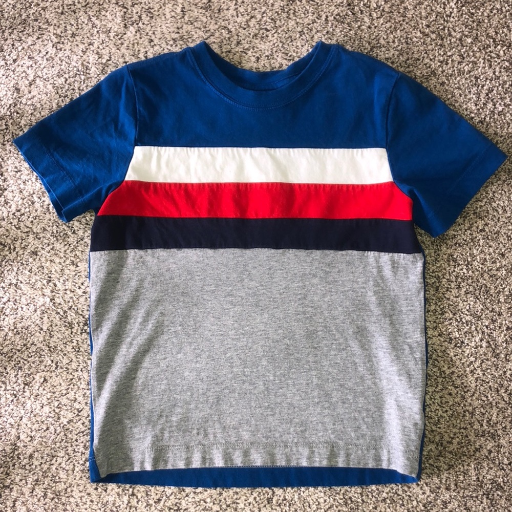 Hanna Andersson boys’ 5/110cm striped prep shirt